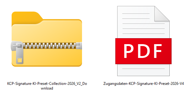 What is inside KCP Signature AI Preset Collection by Kathy and Chris