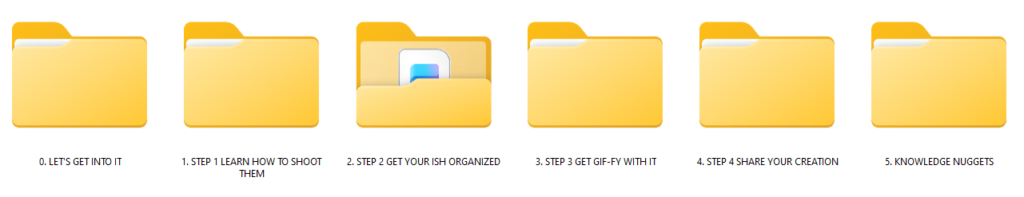 What is inside The art of gif making by Rosey Red Education